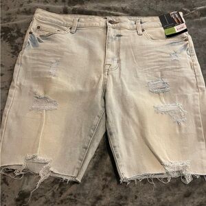 Men's Distressed Denim Shorts